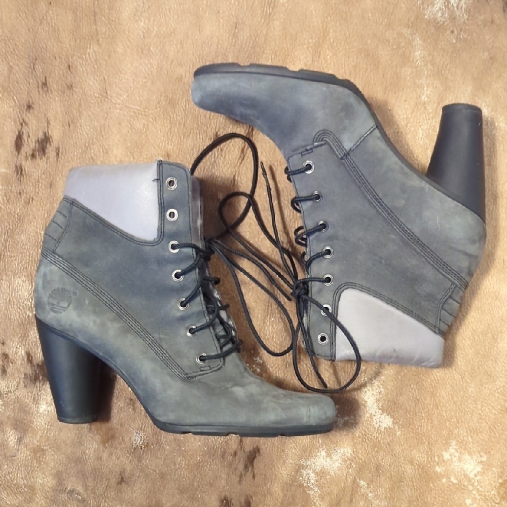 Timberland Women's Charcoal Heeled Boots